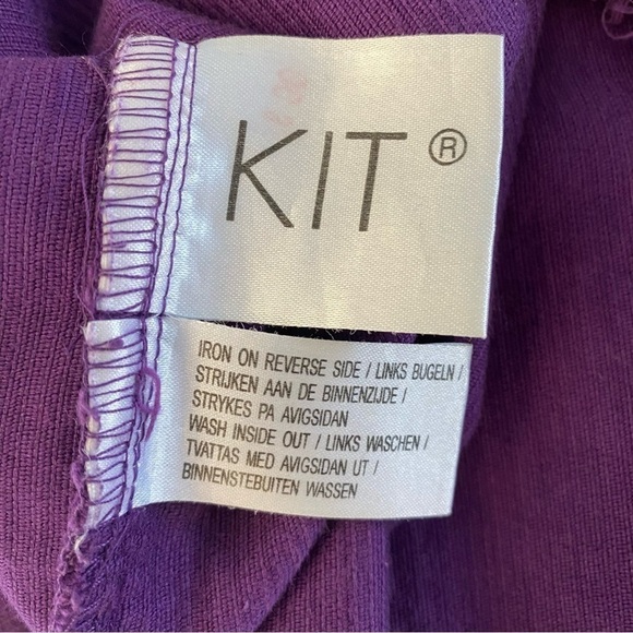 Vintage Corduroy Purple Frayed-Hem Pencil Skirt 100% Cotton - Picture 7 of 9